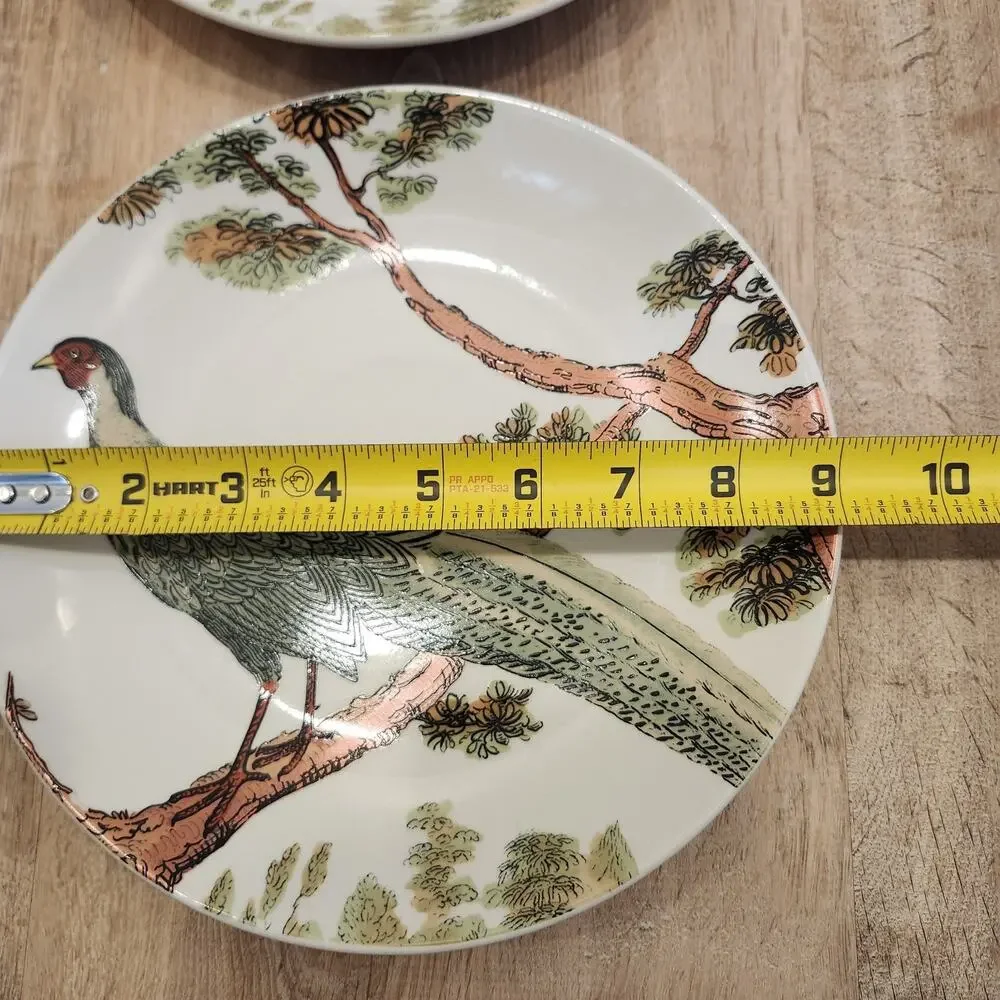Pottery Barn Pheasant Bird Ceramic Plate 9
